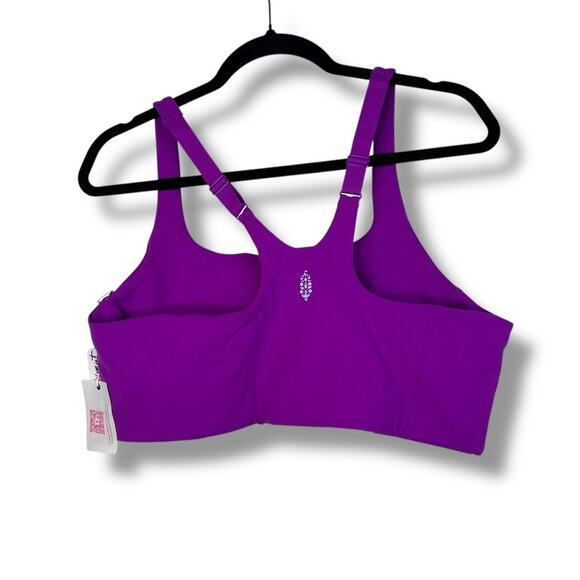 FP Movement x Hatch NWT Pink Fluorescent Berry Square Neck Maternity Sports Bra - Picture 7 of 9